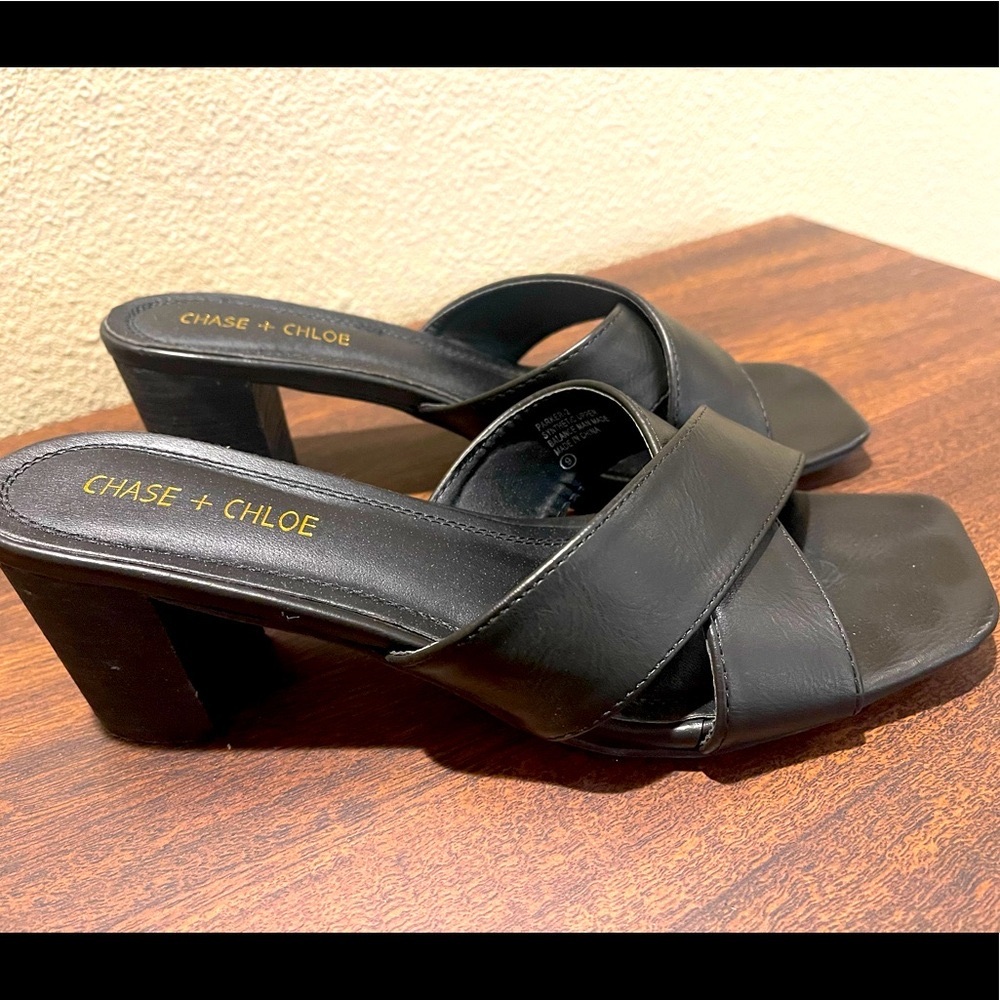 Chase + Chloe  block heel shoes.